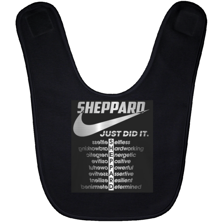 Sheppard Spelling Baby Bib