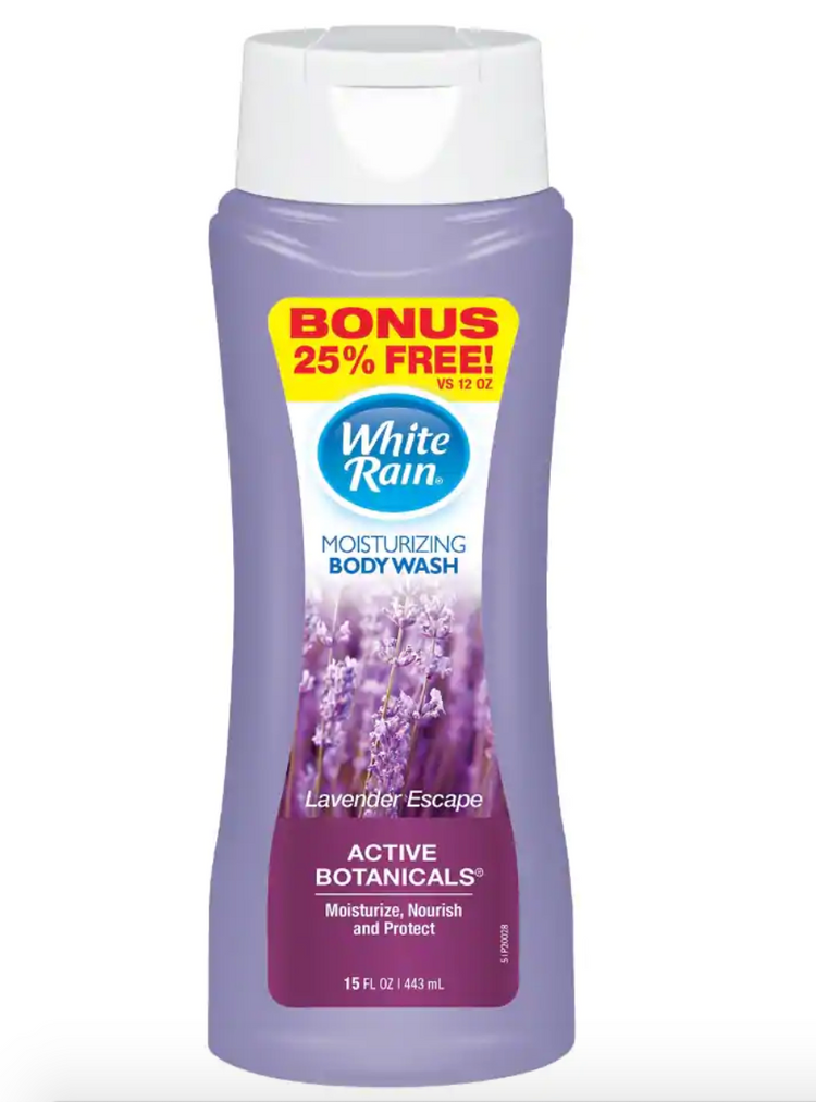 White Rain Active Botanicals Lavender Escapes Moisturizing Body Wash, 15 oz.
