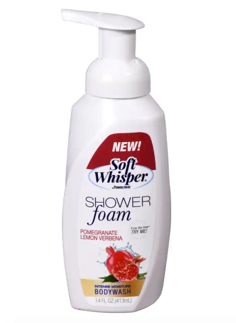 Soft Whisper Pomegranate & Lemon Scented Shower Foam, 14 oz. Bottles