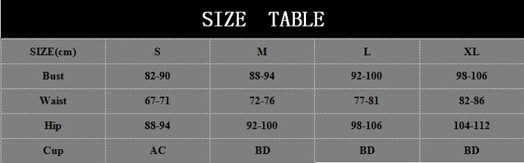 Sexy Bikinis Solid Push Up Bikini Padded Bra High Waist Swimwear Women