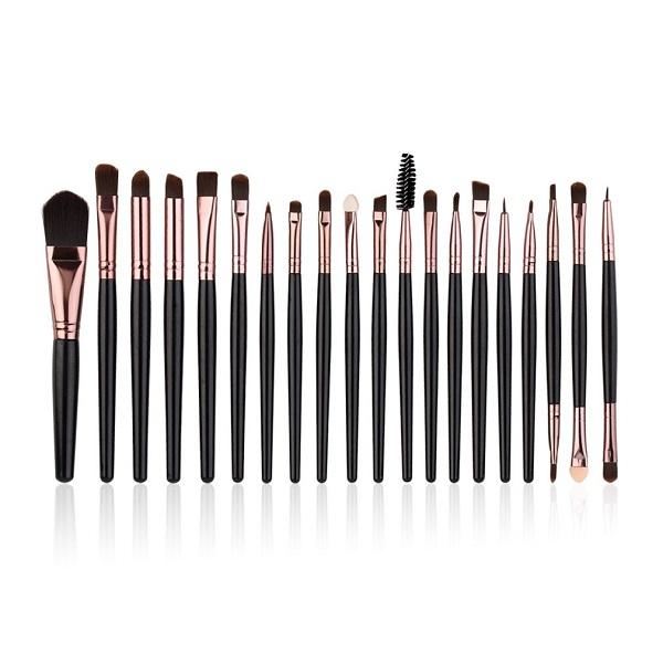 20 Pcs Pro Makeup Set Powder Foundation Eyeshadow Eyeliner Lip Cosmetic Brushes Genzproduct