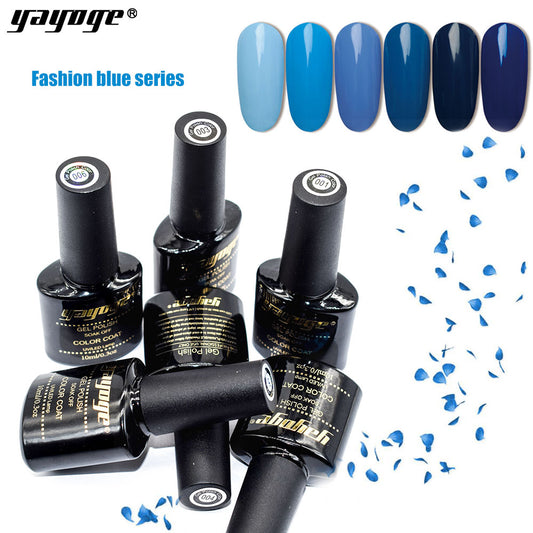 GenZ Design Manicure Blue Gel Nail Polish UV LED 10ml/0.3oz Sock Off Lacquer
