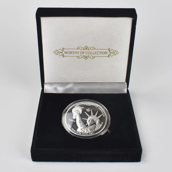 1 Trillion Dollar Gold Coins bit coin gold bitcoin Litecoin Eth XRP doge coin Cardano IOTA FIL shiba Cryptocurrency coin silver gift box