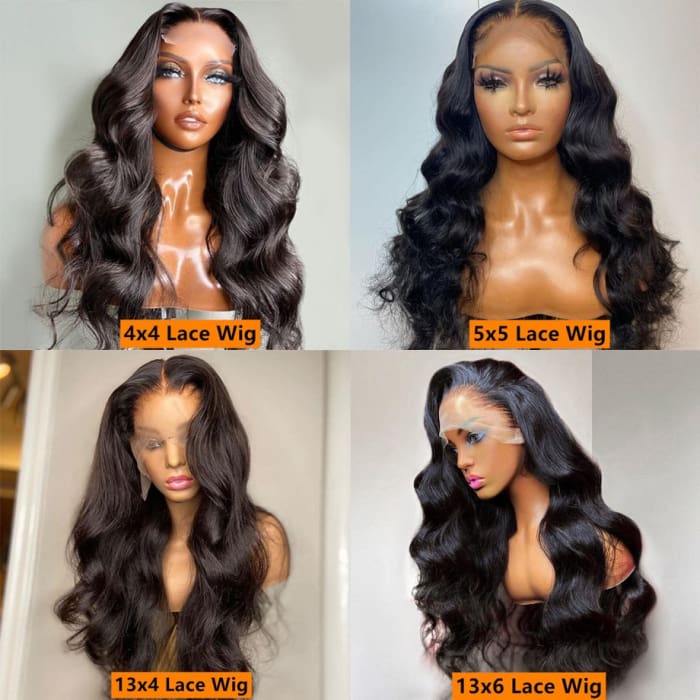 Body Wave Lace Wigs For Women Human Hair 4x4 5x5 Lace Closure Wig 30 32 34 Inch 13x4 13x6 Lace Frontal Wig Deep Wave Frontal Wig wig