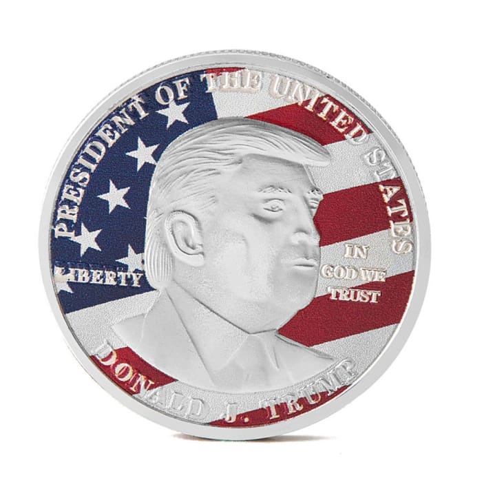 2020 Hot Sale Donald Trump President Historical Coin Gold Silver Plated Bitcoin Collectible Gift Bit Coins Memorabilia Coin GenZproduct