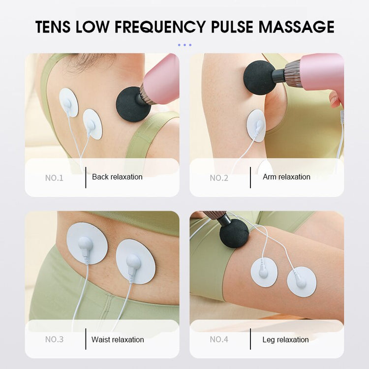 Portable Massage Gun Deep Tissue Percussion Muscle Massager For Pain Relief Fascia Gun Electric Body Massager