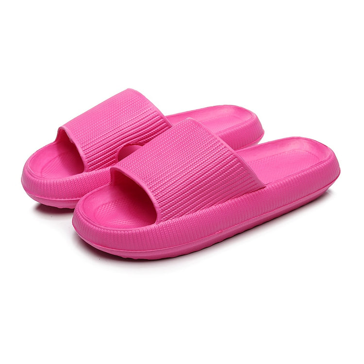 Women Thick Platform Cloud Slippers Summer Beach Eva Soft Sole Slide Sandals Leisure Men Ladies Indoor Bathroom Anti-slip Shoes