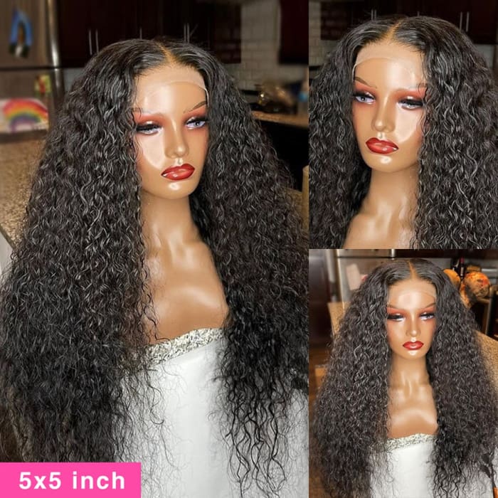 Water Wave Lace Front Wig 4x4 5x5 Lace Closure Wig 13x4 13x6 Hd Lace Frontal 360 Curly Human Hair Wigs For Women Human Hair wig GenZproduct