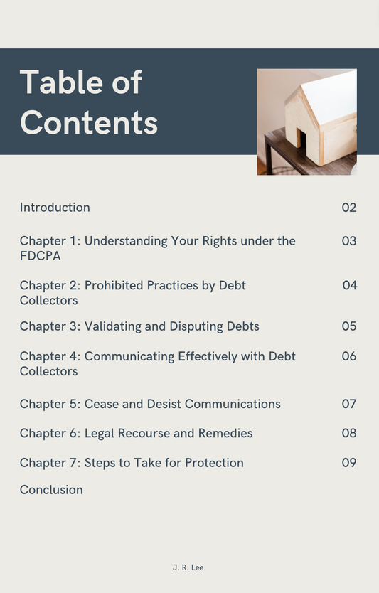 Stop Bill Collectors: Mastering Your Rights Under the Fair Debt Collection Practices Act" [E-Book]