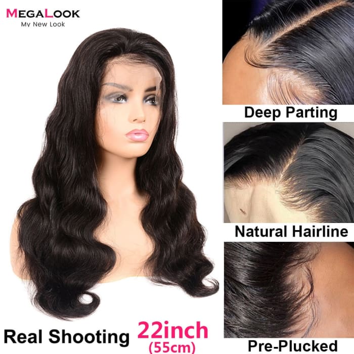 30 Inch Lace Front Wig T Part Transparent Lace Frontal Wigs For Women Remy Brazilian Body Wave Human Hair Wigs 4x4 Closure Wig wig