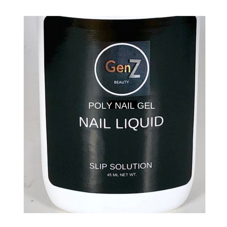 GenZ Poly Nail Gel Slip Solution W/Poly Nail Gel Brush