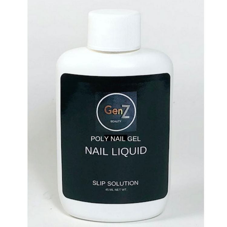 GenZ Poly Nail Gel Slip Solution W/Poly Nail Gel Brush