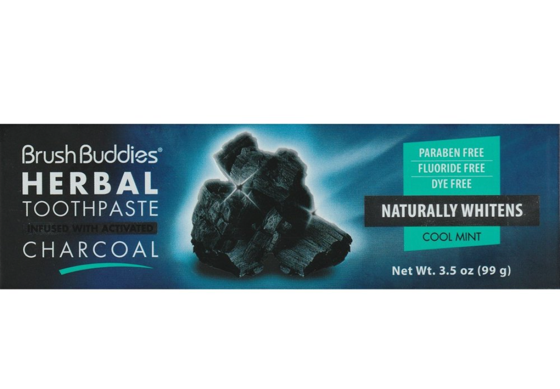 Brush Buddies Toothpaste Activated Charcoal Mint - Genzproduct.com