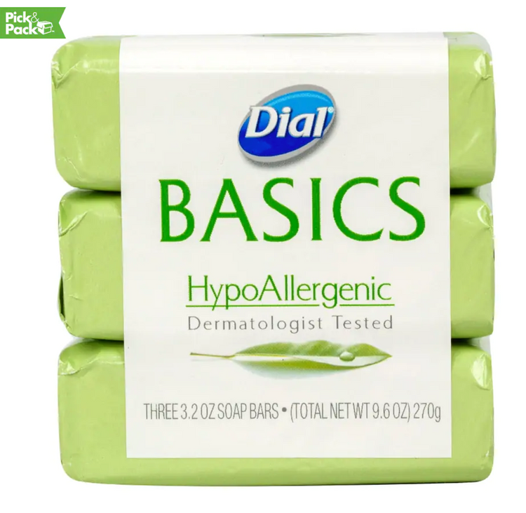 Dial Basics HypoAllergenic Soap, 3-ct. Packs