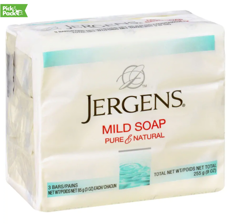 Jergens Mild Soap Bars, 3-ct. Packs