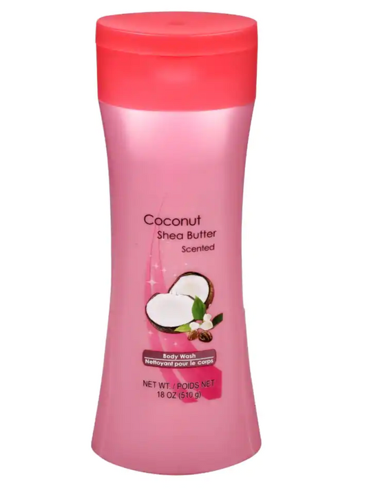 Coconut and Shea Butter Scented Body Wash, 18 oz.