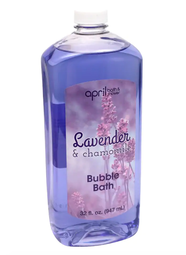 April Bath & Shower Lavender and Chamomile Bubble Bath Refills, 32 fl.oz.