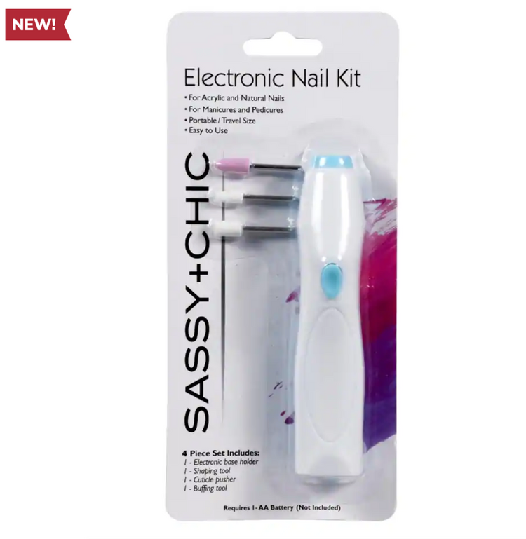 Sassy+Chic Electronic Nail Kits, 4 pc. Sets