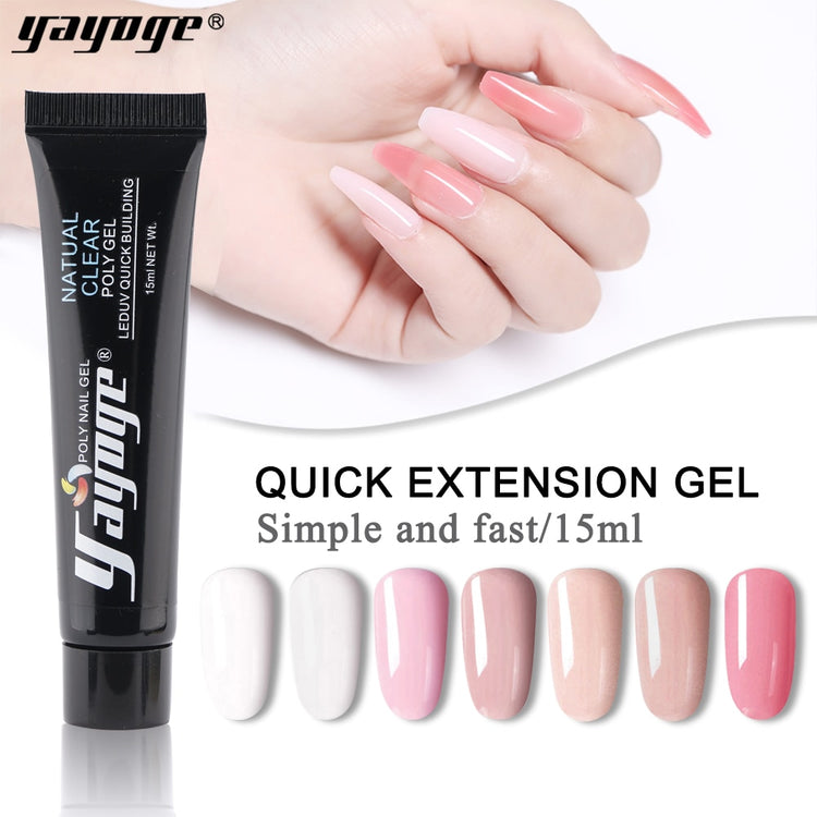 Poly Gel Kits UV Gel Nail Polish Quick Building Gel  7 colors Extension