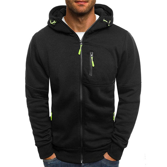 Men's Jackets Hooded Casual Zipper Sweatshirts