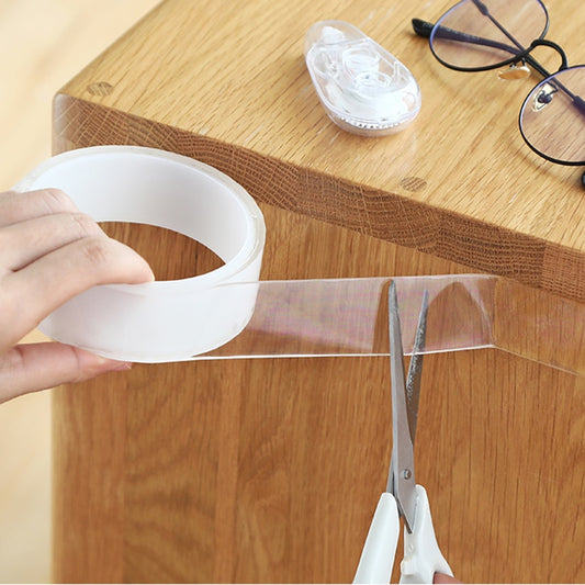 Transparent Velcro Nano Tape Washable and Reusable Double-sided Adhesive