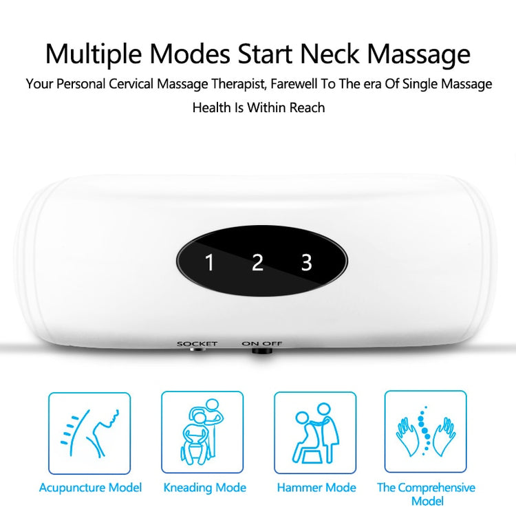 Electric Neck Pain & Pulse Back 6 Modes Infrared Heating Relaxation Machine
