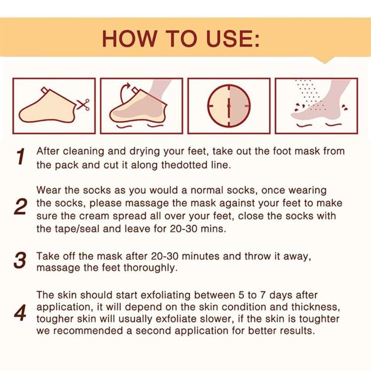 Foot Mask Exfoliating Renewal Pedicure Remove Dead Skin Heel Socks Peeling Foot Care