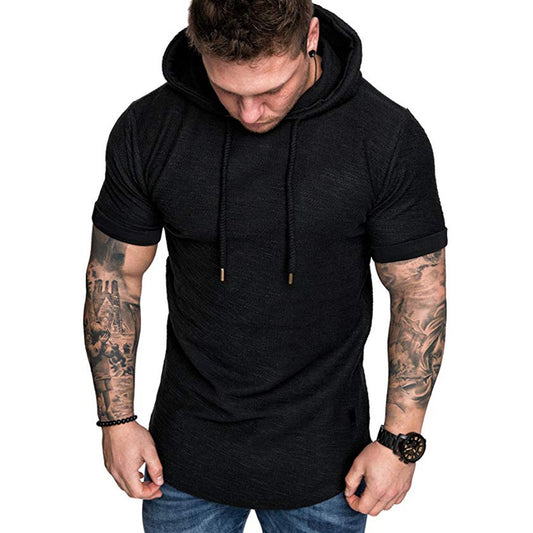 Mens Hoodies Sweatshirts Short Sleeve Men Hoodies