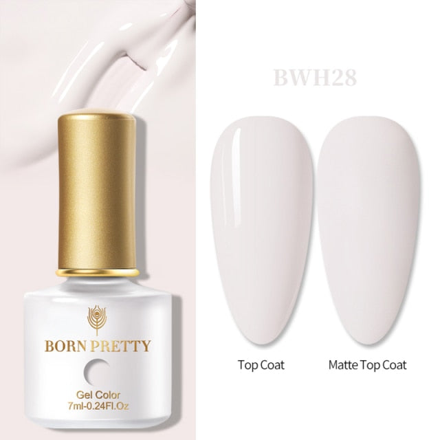 BORN PRETTY 10ml Tempered Enhance No Wipe Base / Top Coat for Nail Art UV Gel Polish