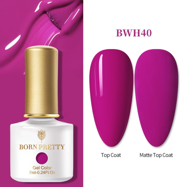 BORN PRETTY 10ml Tempered Enhance No Wipe Base / Top Coat for Nail Art UV Gel Polish