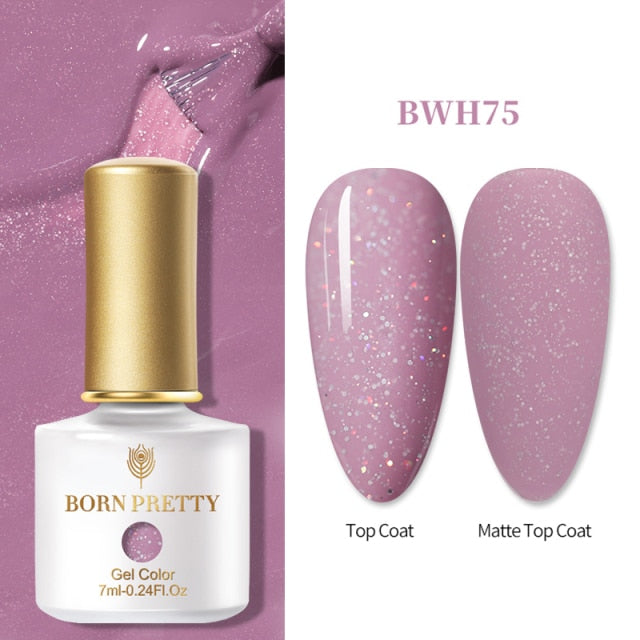 BORN PRETTY 10ml Tempered Enhance No Wipe Base / Top Coat for Nail Art UV Gel Polish