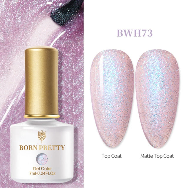 BORN PRETTY 10ml Tempered Enhance No Wipe Base / Top Coat for Nail Art UV Gel Polish