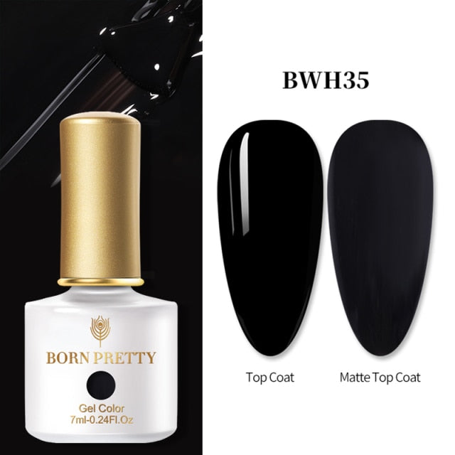 BORN PRETTY 10ml Tempered Enhance No Wipe Base / Top Coat for Nail Art UV Gel Polish