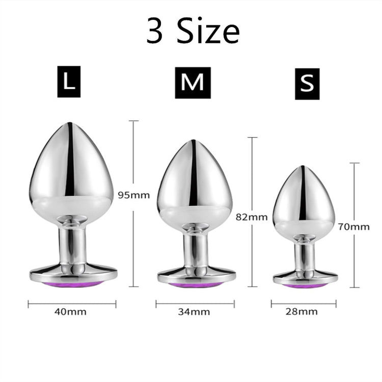 A Plug Toys Mini Round Shaped  Metal Stainless Smooth Steel Butt Small Tail Female/Male Goods