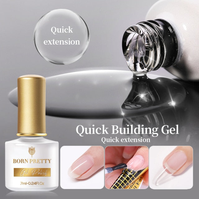 BORN PRETTY 10ml Tempered Enhance No Wipe Base / Top Coat for Nail Art UV Gel Polish