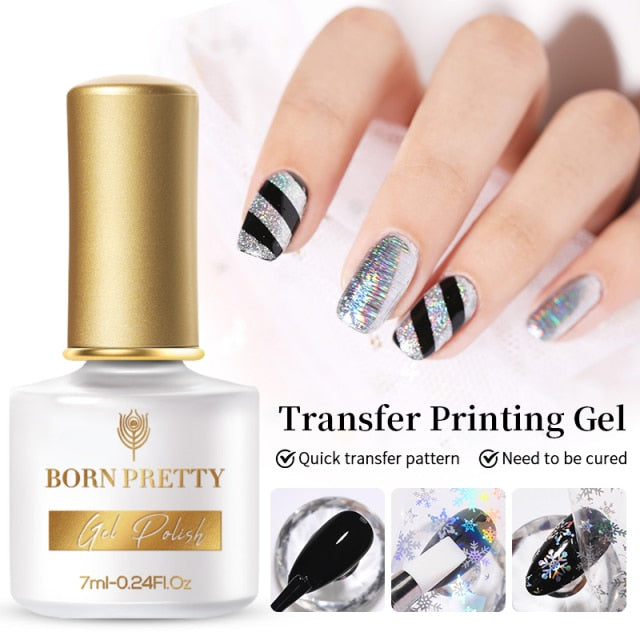 BORN PRETTY 10ml Tempered Enhance No Wipe Base / Top Coat for Nail Art UV Gel Polish