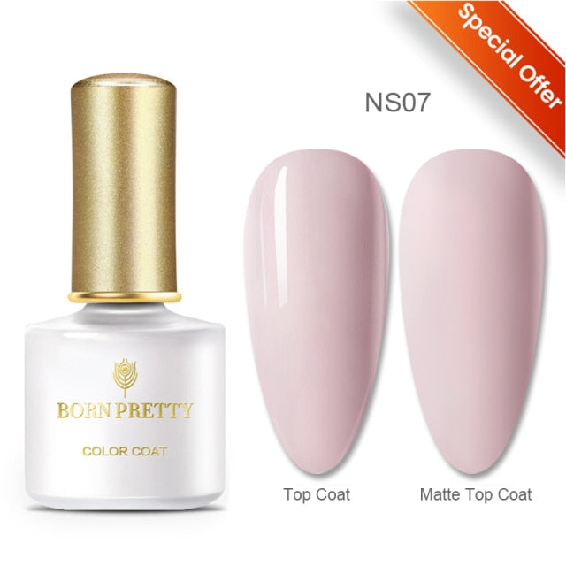 BORN PRETTY 10ml Tempered Enhance No Wipe Base / Top Coat for Nail Art UV Gel Polish