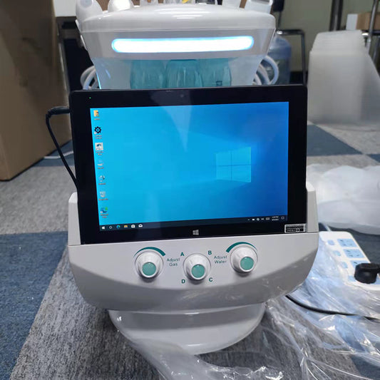 Ice Blue Magic Microdermabrasion Mirror Skin Analyzer Oxygene Hydrafacial Machine Professional Ultrasound Skin Care Cryotherapy