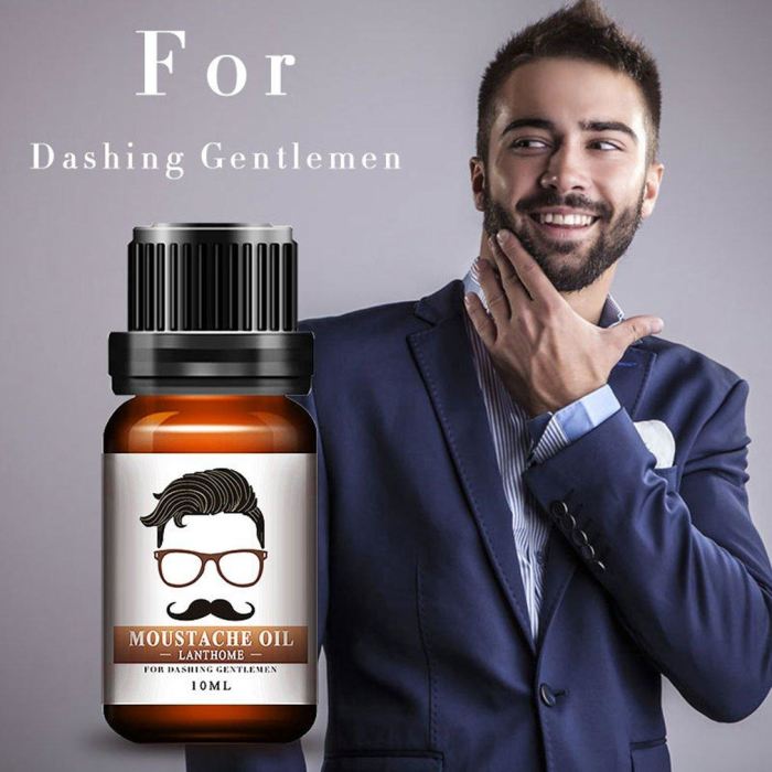 Men Natural Organic Styling Moustache & Beard Oil Essential Oils Genzproduct