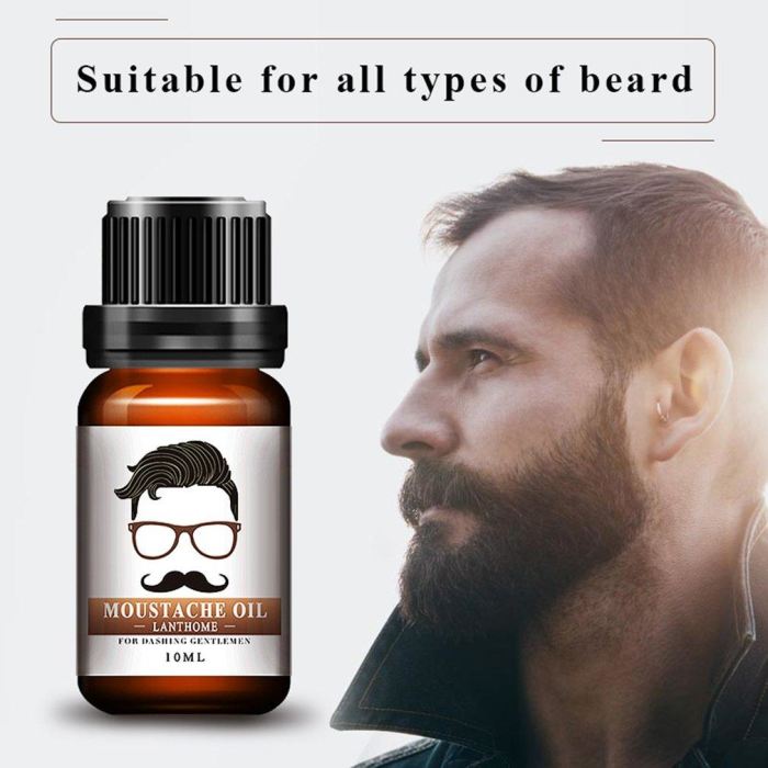 Men Natural Organic Styling Moustache & Beard Oil Essential Oils Genzproduct