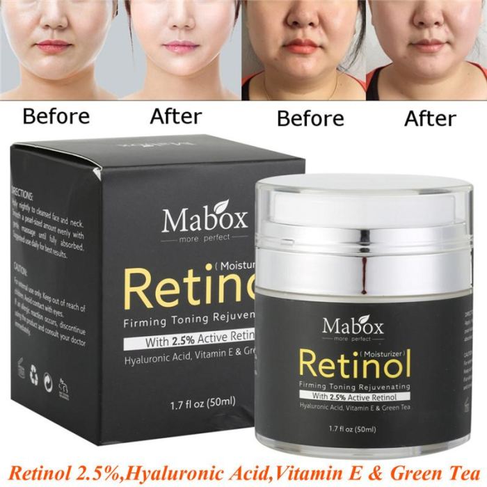 Retinol 2.5% Anti Aging Acne Face Cream W/vitamin E And Hyaluronic Acid Facial Cream Genzproduct