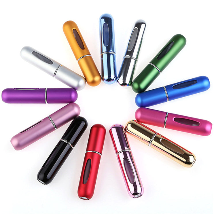 5ml Portable Mini Aluminum Perfume Refillable Bottle With Spray Atomizer