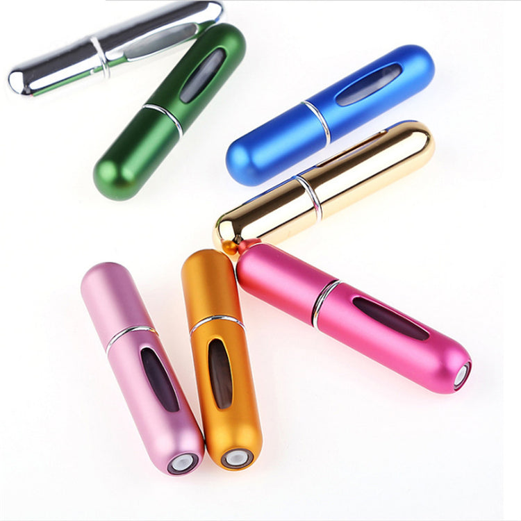 5ml Portable Mini Aluminum Perfume Refillable Bottle With Spray Atomizer