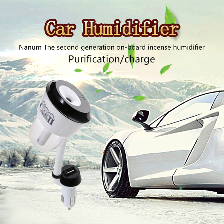 Mini Car Humidifier / Air Purifier / Aromatherapy Essential Oil Diffuser
