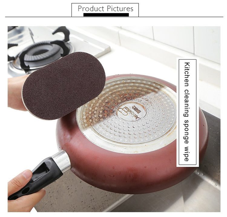 Scrubber Sponge For Build Up Removal on Kitchen Pots, Pans, Bath Fixtures, Cutting Boards Clean Tool