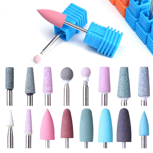 Rubber Silicone Ceramic Milling Nail Polishing Buffer Drill Bits (sold separately)