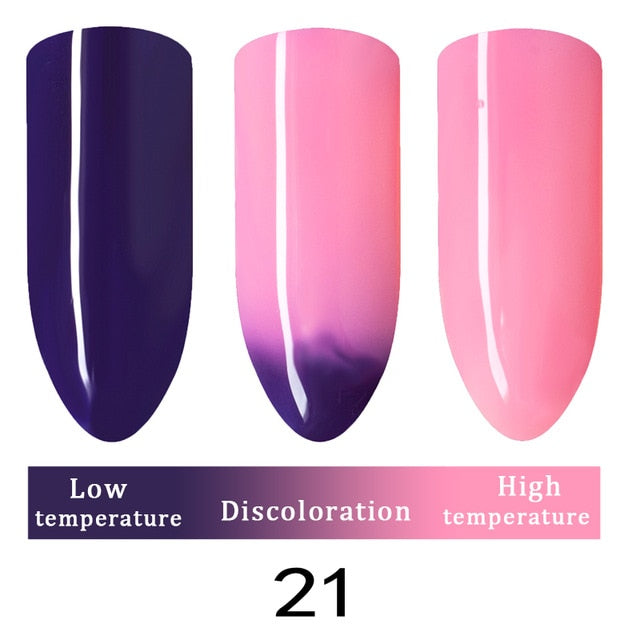 10ml Nail Polish Gel Temperature Change Color UV LED Nail Art lacquer